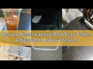 Review Nestl Laptop Bed Tray Table, Adjustable Laptop Stand, Portable Lap Desks with Foldable Legs,