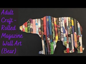 Rolled Magazine Wall Art