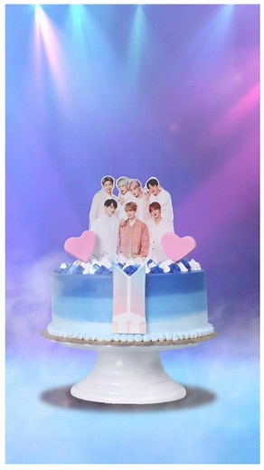 K-pop fans, this is for you! 奈 A super cool BTS inspired cake! This...