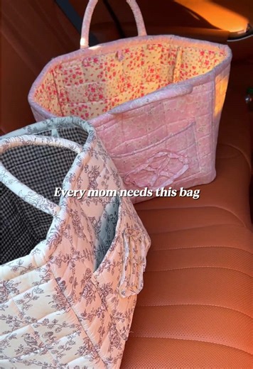 Washable Quilted Storage Tote for Multiple Uses