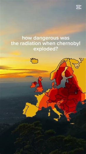 how dangerous was the radiation when chernobyl exploded? #chernobyl #europe #map #dangerous