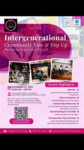 3 comments | Come join us!!! Date: November 22, 2025 Where: Dallas Public Library -MLK Branch Time: 10am to 3pm Registration link below... | Natasha S. Mack | Facebook