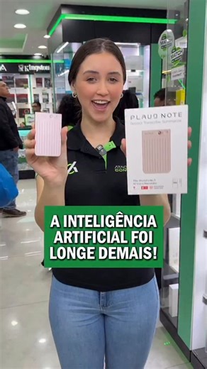 O Plaud Note é um cartão gravador com inteligência artificial que vai te ajudar a lembrar de tudo! 😱 👉 Link na bio! #plaud #plaudnote #ia #inteligenciaartificial #tech tecnologia gravador gravadordevoz chatgpt | Atacado Connect