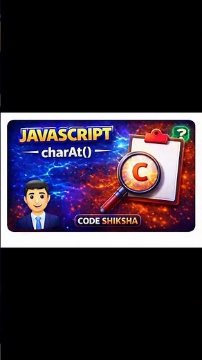 JavaScript Trick to Get First Letter 😳 #javascript #cs #webdevelopment #js #programming #codeshiksha