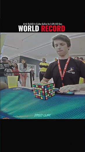 7x7 Rubik's cube solve world record #shorts