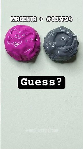 Magenta + Grey = ??? 🎨🔥 | Aesthetic Muted Color Mix | Satisfying Art