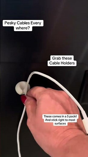 Cable Holders For Cord Control and Organization#cableholders #cordcontrol #organization