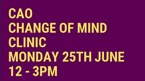 Any questions before the CAO Change of Mind deadline on 1st July?...