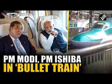 WATCH: PM Modi, Japanese PM Ishiba travel in ‘Bullet train’ to reach Sendai, Japan