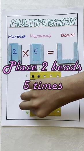Maths Multiplication working model | School Project Exhibition idea | DIY The Mommy Way #tlm #shorts