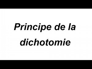 Dichotomie et algorithme