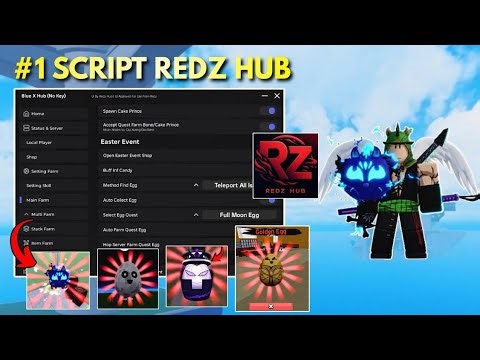 #1 Old Script Redz Hub, No Key, Auto Find Golden Egg, Auto Easter Eggs, Auto Raid, Auto Farm 
