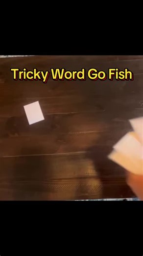 Literacy Games: Tricky Word Go Fish You will need 4 sets of the tricky word cards (free resource on our website) printed in different colors. You can play with 2 or more players. The dealer will shuffle the cards and pass out 5 to each player. The players will then take turns asking for different tricky words. The goal is to get all 4 tricky word cards that match to complete your set. If you ask an opponent for a tricky word and they don't have it they will say