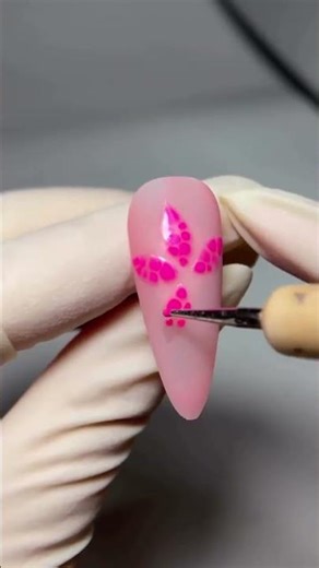 Blooming Gel Nail Art 🌸 Easy Pink Flower Design Tutorial | Soft Spring Nails #nailart #floralnails