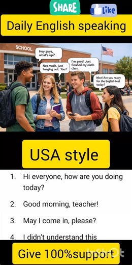 Daily English Speaking Practice in School | Speak Like Americans 🇺🇸
