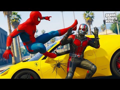 SPIDER-MAN SHOWED ANT MAN HIS DAY - GTA 5 MODS