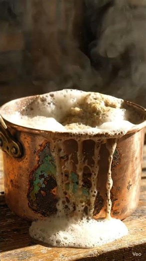 Satisfying Copper Saucepan Restoration 🍳✨ | Extreme Cleaning Foam Transformation#shorts #viral