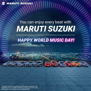 1.5K views · 71 reactions | Music is the life of every road trip and at Maruti Suzuki, we have developed our SmartPlay Pro technology, so you enjoy every beat of every song. Happy World Music Day! #MarutiSuzuki #WorldMusicDay #SmartPlayProTechnology #WorldMusicDayWithMarutiSuzuki | Maruti Suzuki | Facebook