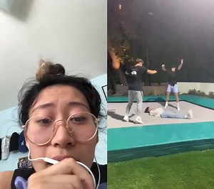 Trampoline Flying to Mars with Larray