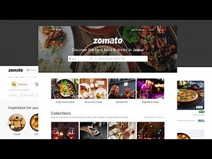 Complete Responsive Food/Restaurant Website Design Using HTML/CSS/JAVASCRIPT | Zomato Clone Part-1