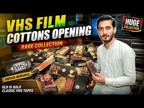 Rare VHS Movie Cassettes Found 😱 | Huge VHS Collection Opening | Vintage Video Tapes Unboxing