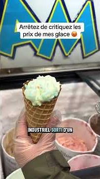 Voilà pourquoi mes glace coûte 18€ ! 🍦 #glace #glacier