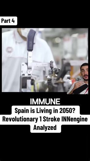 Spain is Living in 2050? Revolutionary 1 Stroke INNengine Analyzed. Part 4. #car #engine #oil #building #turbo