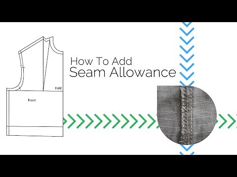 How To Add Seam Allowance | Pattern Cutting | Fashion Design