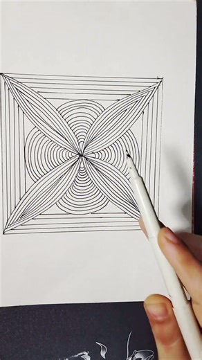 Line art ✨ #geometricart #lineart #opticalillusion #shorts