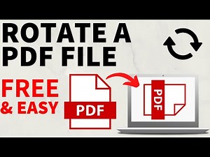 How to Rotate Pages of a PDF File - Free