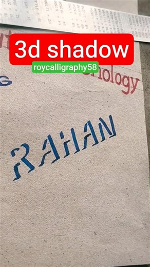 How to draw 3d shadow letters ll 3d shadow block letters drawing ll roycalligraphy58 ll