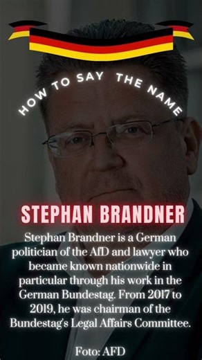 How to say the name: “Stephan Brandner” (German pronunciation)