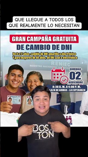 DNI ELECTRÓNICO GRATIS #dnielectronico #gratis #reniec #trujillo