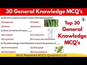 General Science Questions MCQs for Competitive Examinations | 30 General Science MCQs