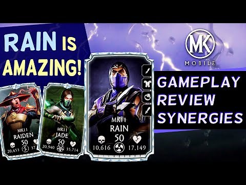 MK Mobile. I Played MK11 Rain and He is INSANE! Rain Gameplay + Review.