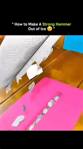 SCIENCE IN DECODED FORM on Instagram: "How to make a “strong” hammer out of ice — and why physics makes it possible (without magic). 🧊 The idea isn’t strength — it’s structure • Ice itself is brittle, but shape and confinement change how it behaves • When forces are spread evenly, ice can withstand short impacts ❄️ Temperature is everything • Colder ice = tighter crystal bonds • At very low temperatures, ice becomes harder and less ductile • This is why polar ice can crack rock, not the other w