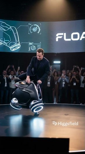 Elon Unveils Tesla’s CYBERFLOAT — The World’s Smallest Levitating Bike With Anti-Gravity Tech 😱🔥🚀