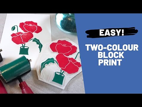 How to do a multi-colour jigsaw block print