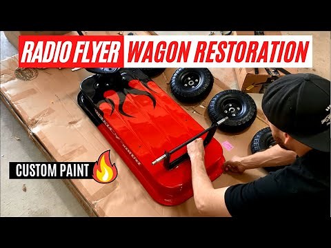 Radio Flyer Wagon Restoration With Custom Paint