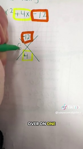 Factoring Trinomials Quickly with the X Box Method