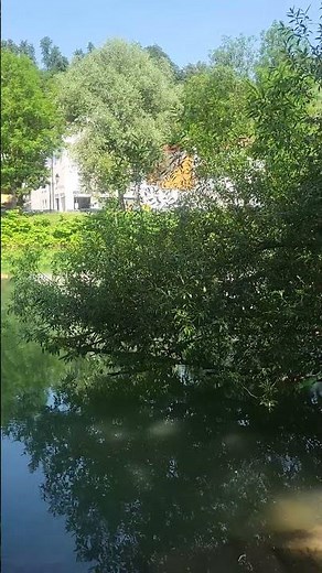 Lato nad rzeką Loisach w Wolfratshausen
