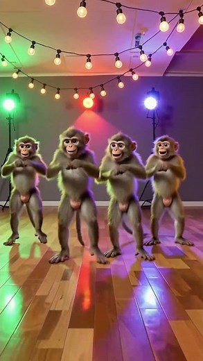 Dancing Monkeys Having Fun – Funny Monkey Dance Video