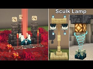 ✔️ Minecraft 1.19 : 6 Simple & Amazing Sculk Build Hacks & Ideas !
