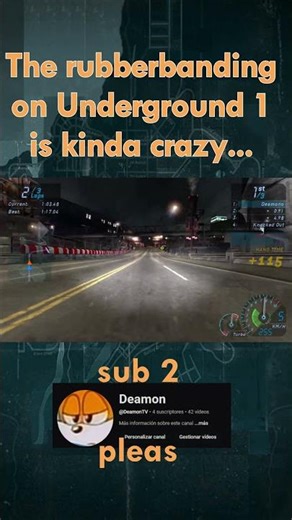 Underground 1's Rubberbanding is kinda crazy... #needforspeed #gaming