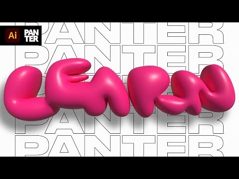 How To Design Bubble Text + 3D Inflate Effect In Illustrator