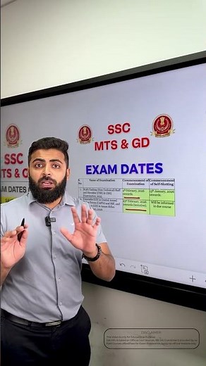SSC MTS & GD 2026 EXAM DATES OUT #latestgovtjob #jobs #govtjobs