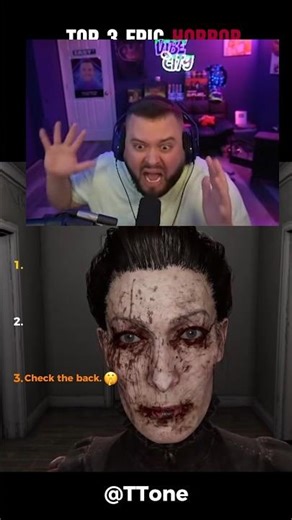 Top 3 Epic Horror Game Reactions ( bro face said everything) #streamerreactions #scarymoments