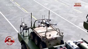 Weaponized 'robot wolves’ appear at China military parade