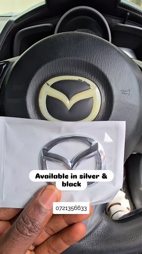 79 reactions · 12 comments | Mazda steering logo sticker at sh.1000 Available in Silver & Black 0721356633 astrol ridgeways kiambu rd #cars #viral #mazda #steeringlogo #steeringwheel #autoprogress | Autoprogress Kiambu Road | Facebook