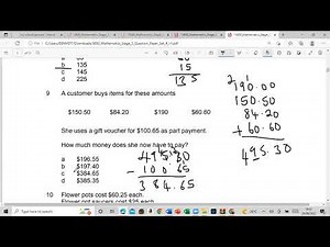 City and Guilds maths 2020 past paper Medz